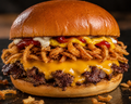 Double Smashed Burger with Bold Toppings